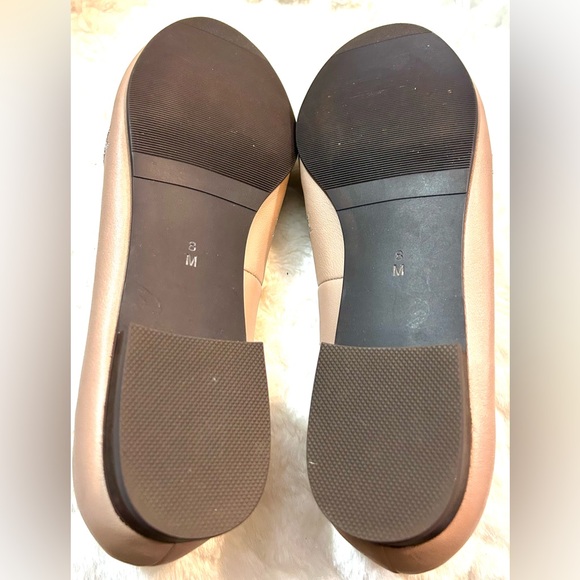 VANELi Nude Tan Leather Buckle Loafers women’s size 8M - Picture 9 of 11